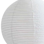 Modern White Globe Paper Adjustable Pendant Light for Dining