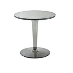 Minimalist Acrylic Tawny Round End Table