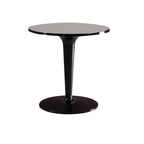 Minimalist Acrylic Tawny Round End Table