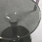 Minimalist Acrylic Tawny Round End Table