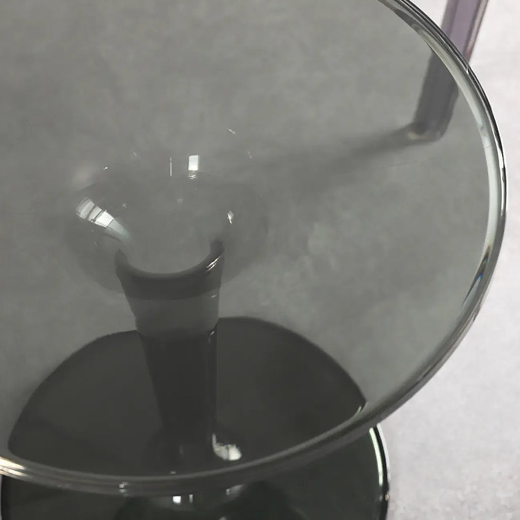 Minimalist Acrylic Tawny Round End Table