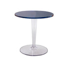 Minimalist Acrylic Tawny Round End Table