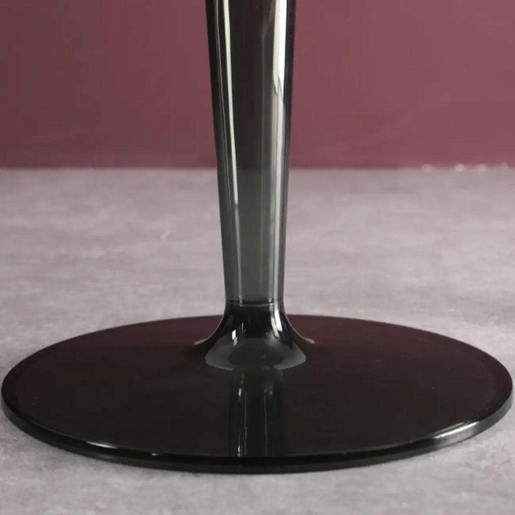 Minimalist Acrylic Tawny Round End Table