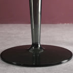 Minimalist Acrylic Tawny Round End Table