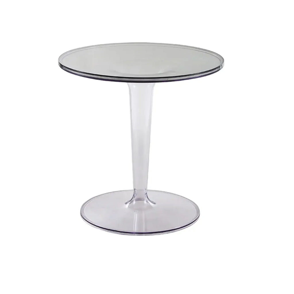 Minimalist Acrylic Tawny Round End Table
