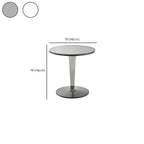 Minimalist Acrylic Tawny Round End Table