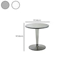Minimalist Acrylic Tawny Round End Table