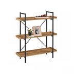 5-Tier Open Back Metal Frame Rectangular Bookcase