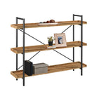5-Tier Open Back Metal Frame Rectangular Bookcase