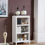 Classic Birch Wood 5-Tier Vertical Barrister Bookcase