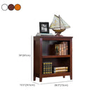 Classic Birch Wood 5-Tier Vertical Barrister Bookcase