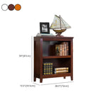 Classic Birch Wood 5-Tier Vertical Barrister Bookcase