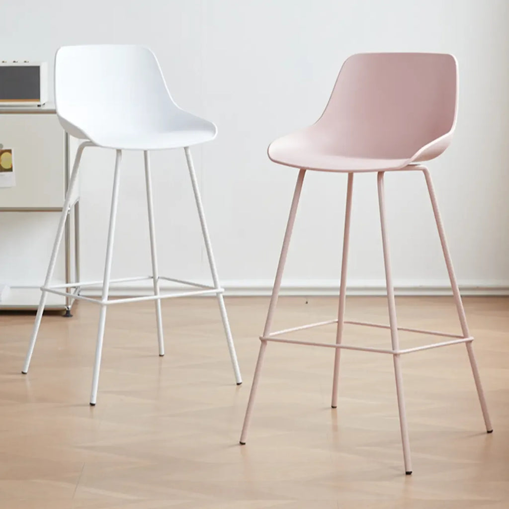 Modern Minimalist Metal Sleek Design Bar Stool