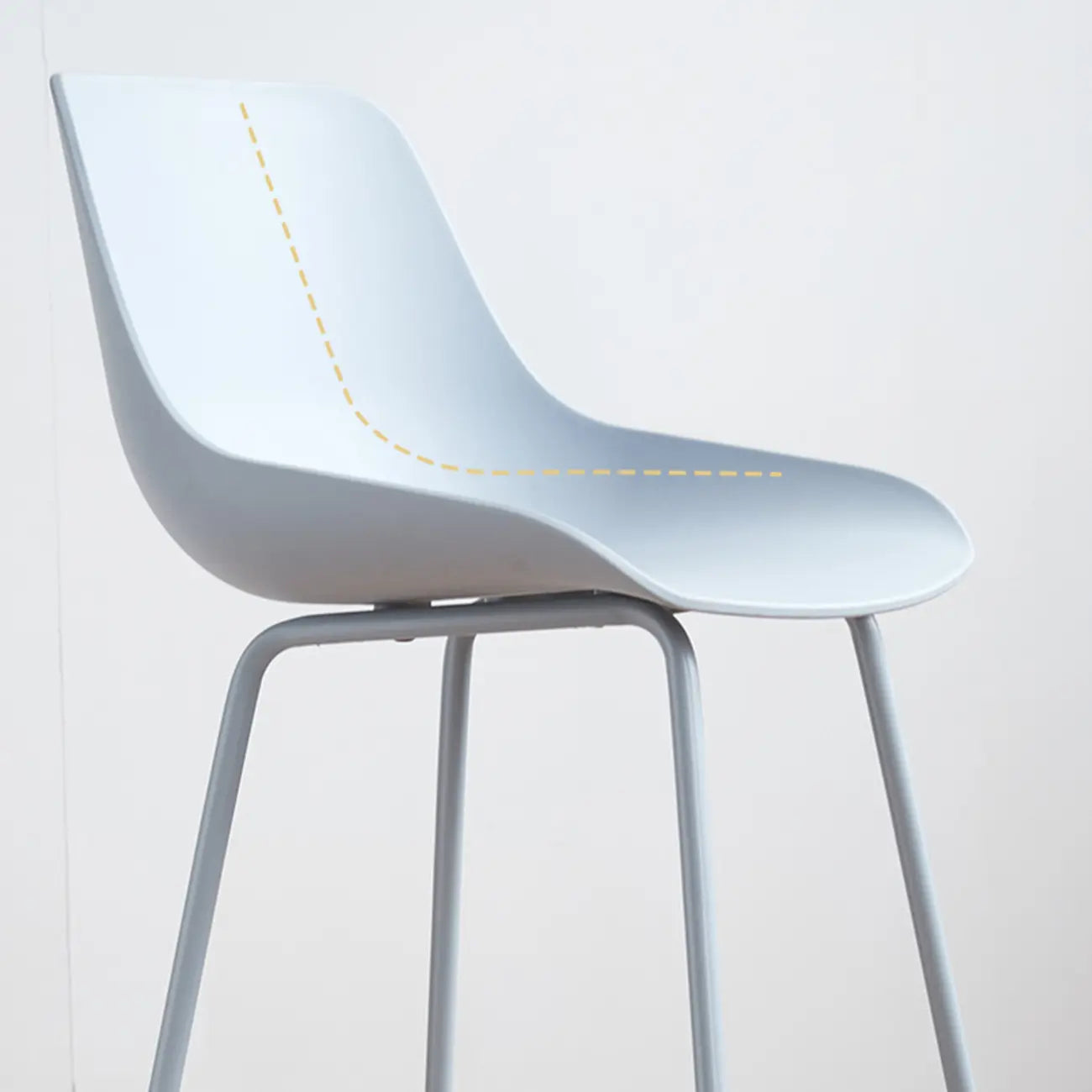 Modern Minimalist Metal Sleek Design Bar Stool