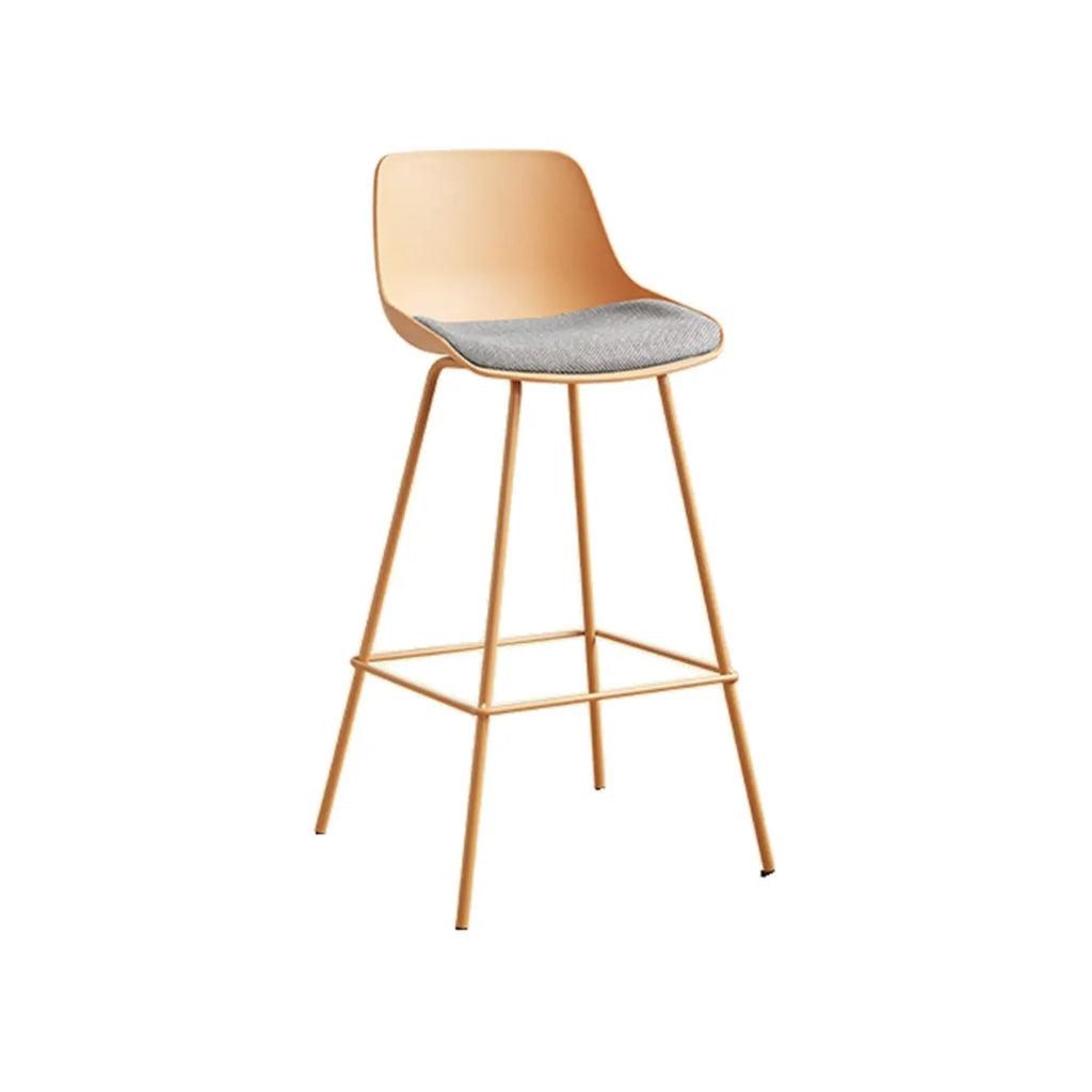 Modern Minimalist Metal Sleek Design Bar Stool