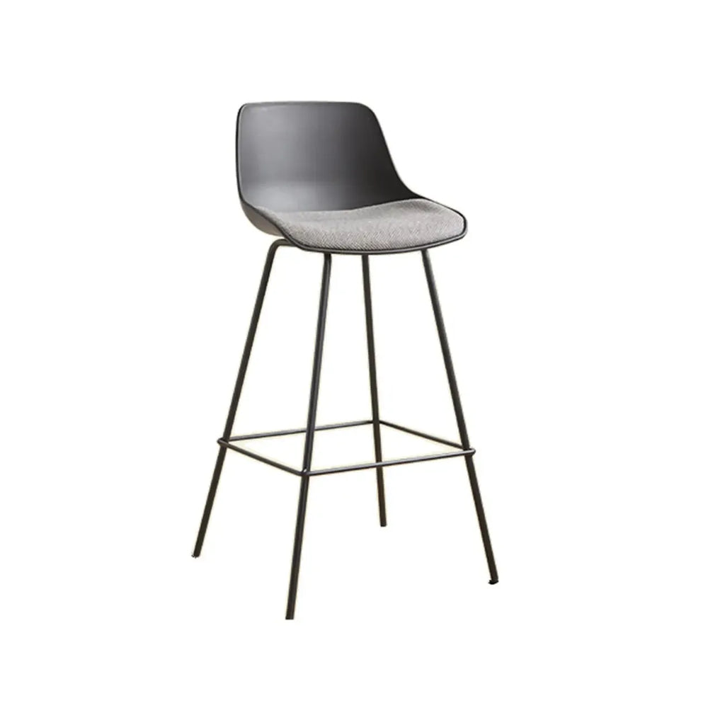 Modern Minimalist Metal Sleek Design Bar Stool