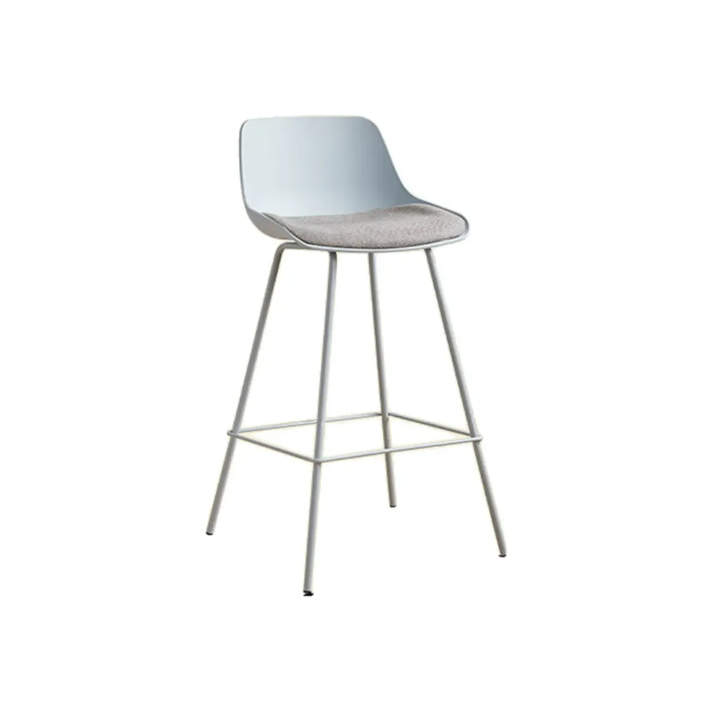 Modern Minimalist Metal Sleek Design Bar Stool