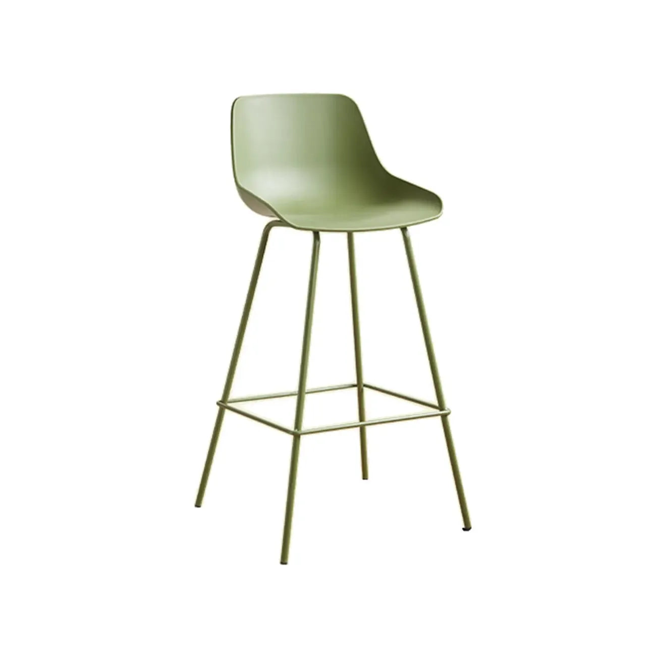 Modern Minimalist Metal Sleek Design Bar Stool