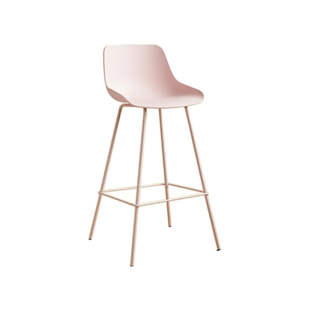 Modern Minimalist Metal Sleek Design Bar Stool
