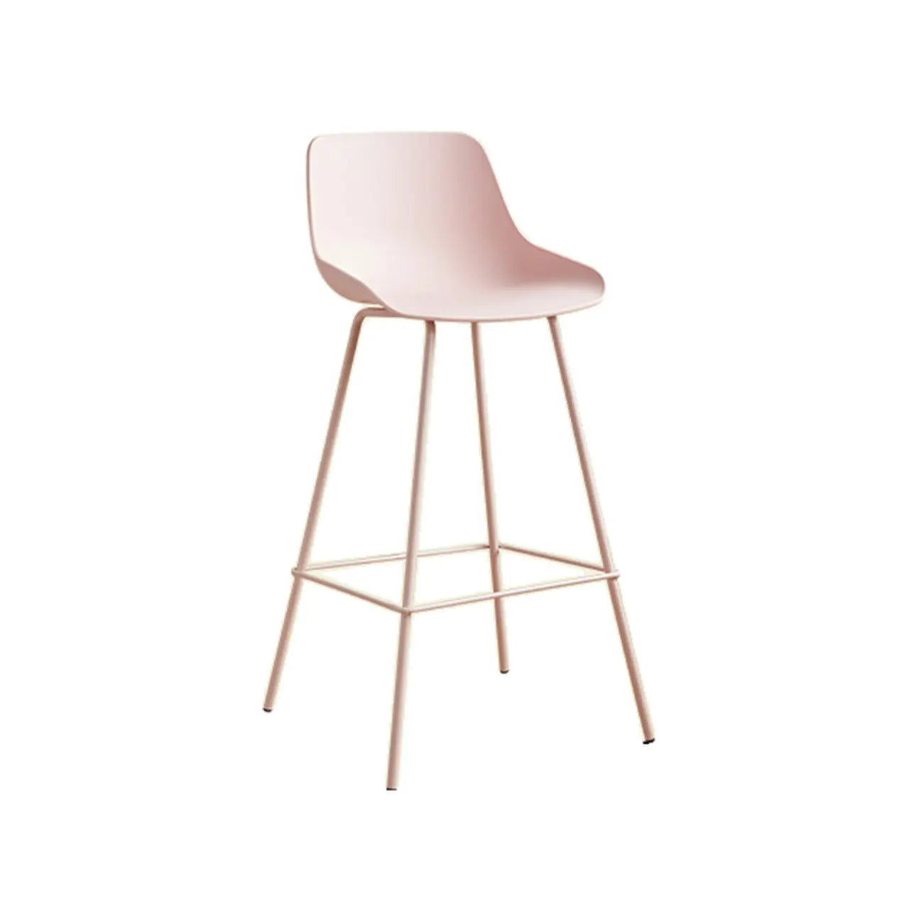 Modern Minimalist Metal Sleek Design Bar Stool