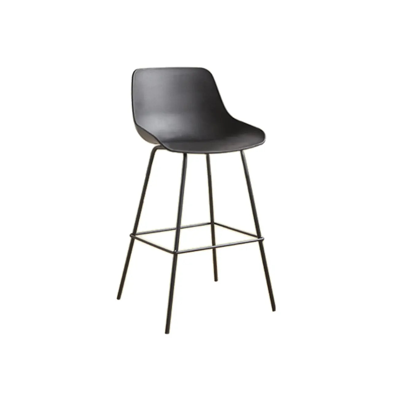 Modern Minimalist Metal Sleek Design Bar Stool
