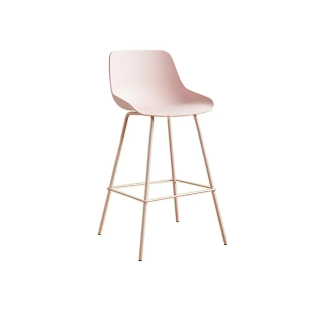 Modern Minimalist Metal Sleek Design Bar Stool