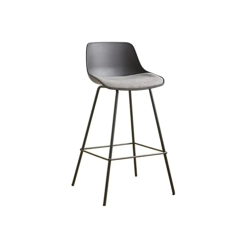 Modern Minimalist Metal Sleek Design Bar Stool