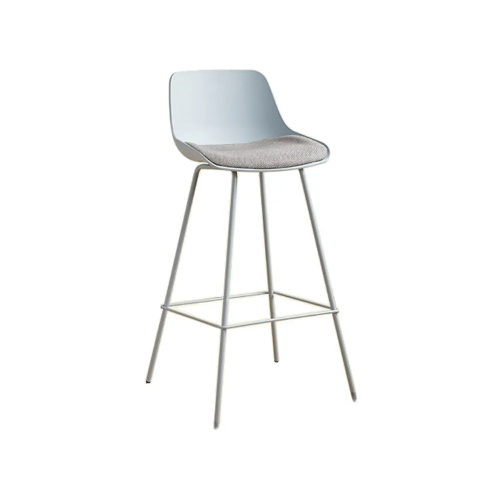 Modern Minimalist Metal Sleek Design Bar Stool