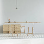 Scandinavian Clear Plastic Base Bar Tables with Wooden Top