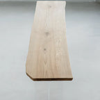 Scandinavian Clear Plastic Base Bar Tables with Wooden Top