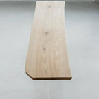 Scandinavian Clear Plastic Base Bar Tables with Wooden Top