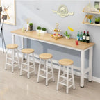 Modern Black-White Metal Structure Bar Tables