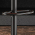 Modern Leather Swivel Adjustable Height Bar Stools