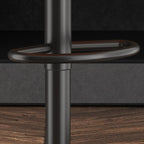 Modern Leather Swivel Adjustable Height Bar Stools