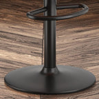 Modern Leather Swivel Adjustable Height Bar Stools