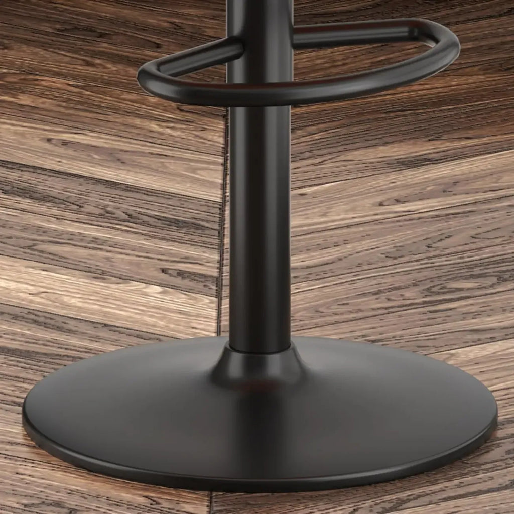 Modern Leather Swivel Adjustable Height Bar Stools
