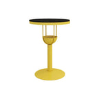 Modern Black Orange Orbicular Shelf Bar Tables