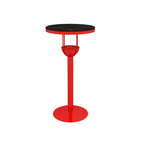 Modern Black Orange Orbicular Shelf Bar Tables