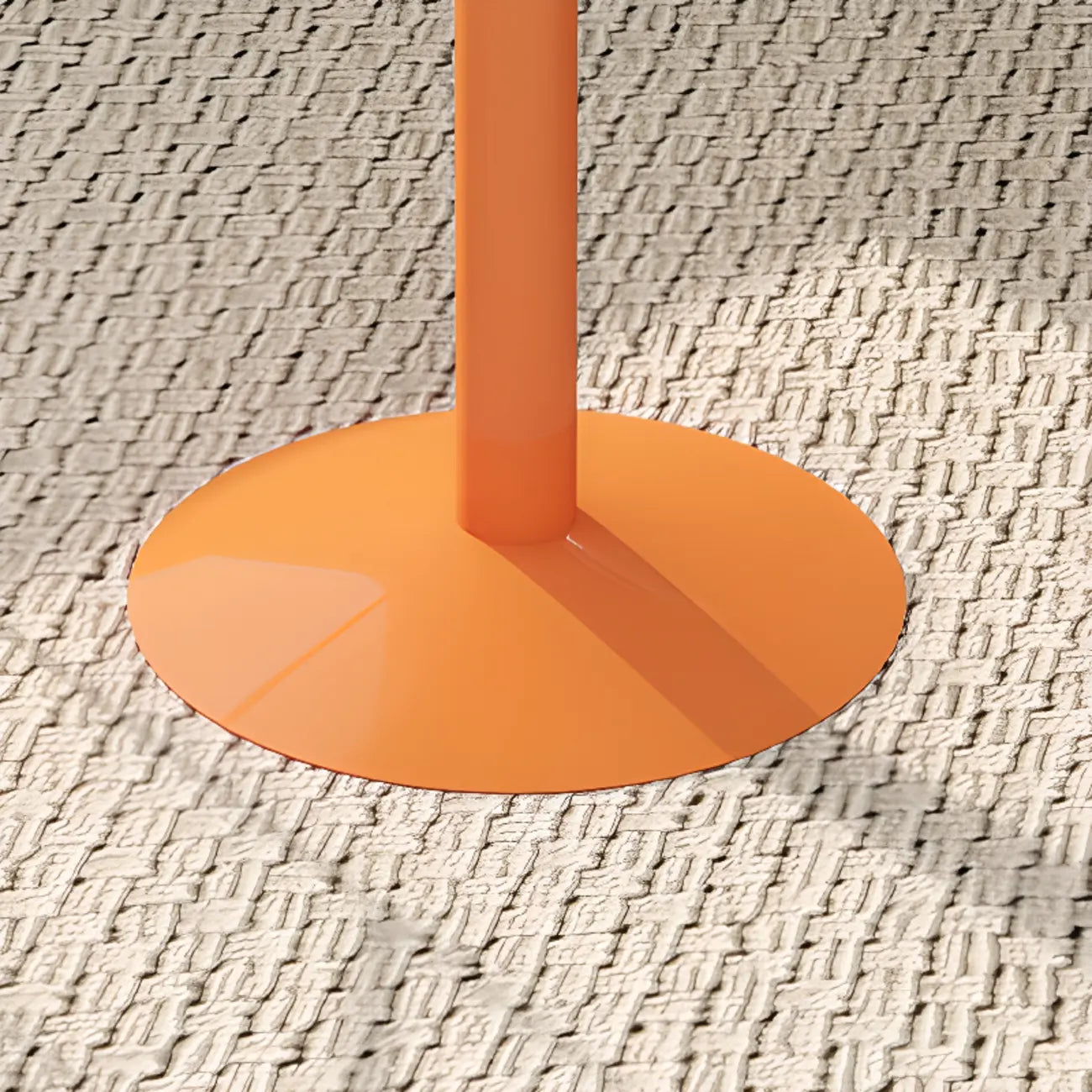 Modern Black Orange Orbicular Shelf Bar Tables