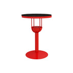 Modern Black Orange Orbicular Shelf Bar Tables