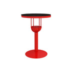 Modern Black Orange Orbicular Shelf Bar Tables