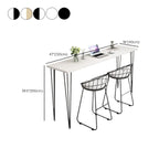 Modern White Wooden Minimalist Design Bar Tables
