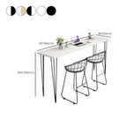 Modern White Wooden Minimalist Design Bar Tables