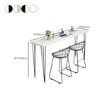 Modern White Wooden Minimalist Design Bar Tables
