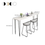 Modern White Wooden Minimalist Design Bar Tables