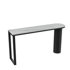 Contemporary Oval White Marble Bar Table for Dining