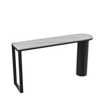 Contemporary Oval White Marble Bar Table for Dining