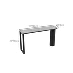 Contemporary Oval White Marble Bar Table for Dining