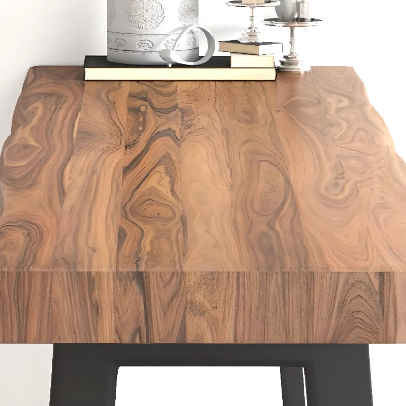 Scandinavian Natural Wood Sled Base Bar Tables