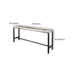 Modern Colorful Wooden Fixed Top Leg Rest Bar Tables